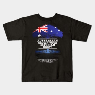 Australian Grown With Estonian Roots - Gift for Estonian With Roots From Estonia Kids T-Shirt